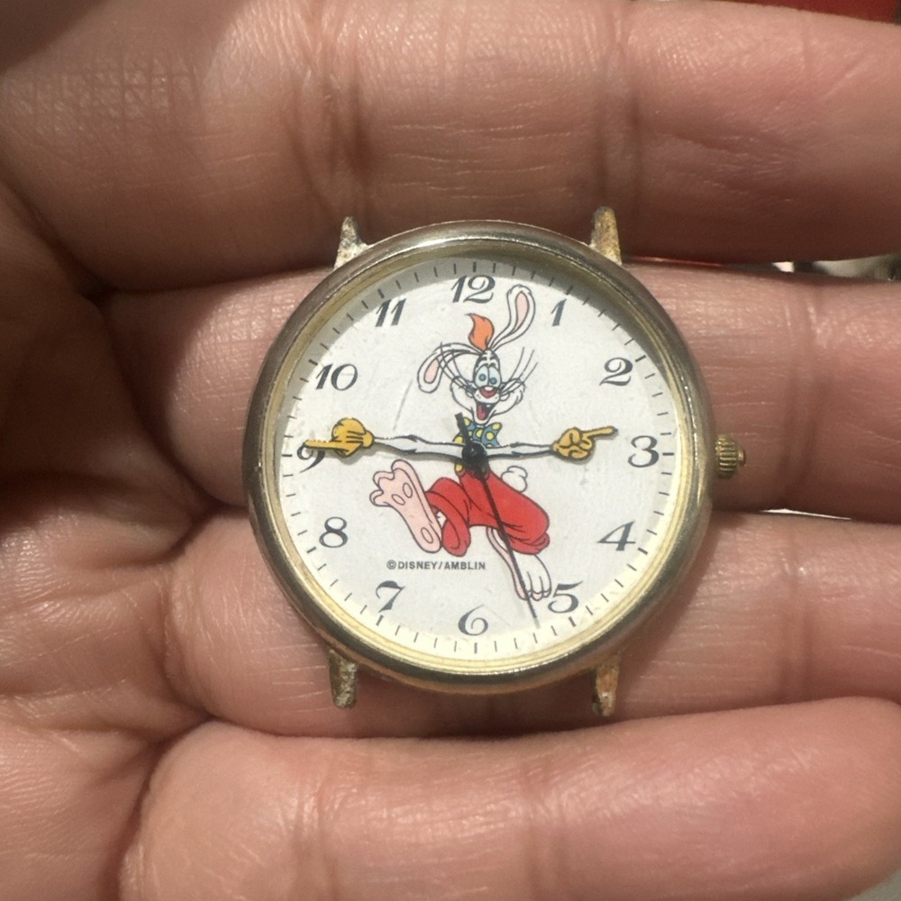 Vintage Disney/Amblin Who Framed Roger Rabbit Unisex Wristwatch 37mm For Repair